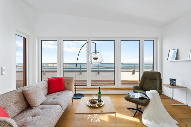 Merrblick in Ferienwohnung Penthouse Hygge